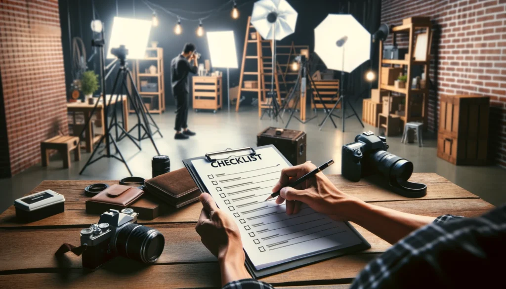 Checklist para la sesión de fotos: prepara y lleva todo