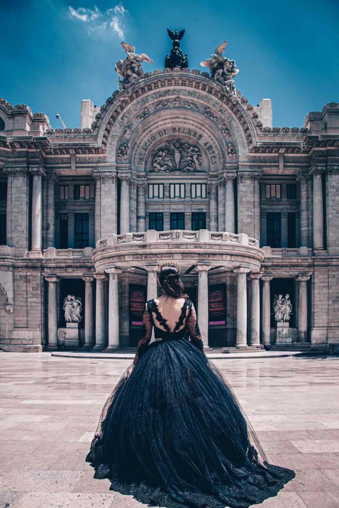 fotografia de quince años en bellas artes cdmx - sesiones fotográficas cdmx